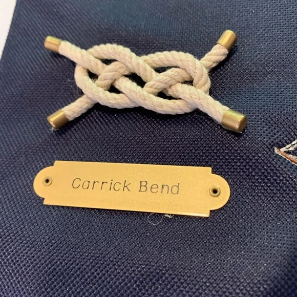 Vtg Coast Guard Nautical tie Knot Chart Banner Canvas - Picture 8 of 15